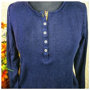 Tommy Hilfiger | Long Sleeve Navy Top. Size L